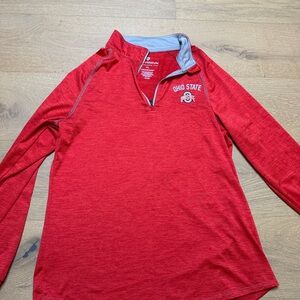 Ohio State' Red Long Sleeve quarter zip